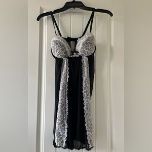 Jessica Simpson Sheer Slip Gown. Medium